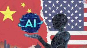 China vs US AI sign