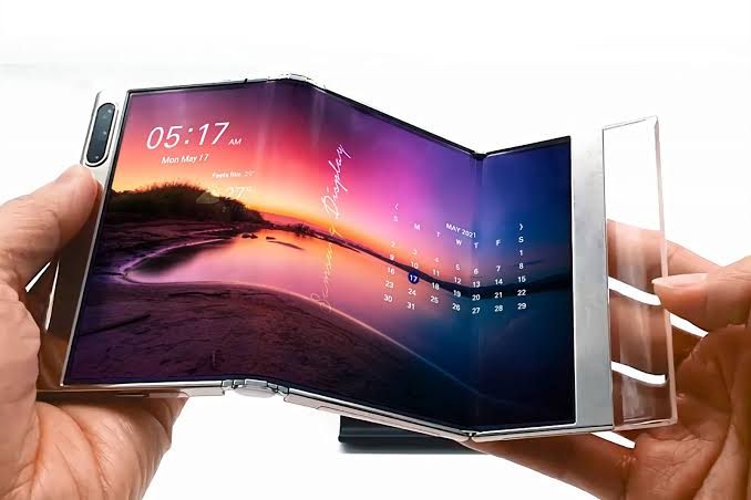 samsung display foldable & rollable screen