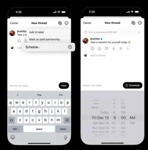 Threads Expands Features with Scheduling, Enhanced Insights, and "Markup" Tool
