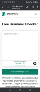 Grammarly homepage