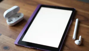 eReader on a desk