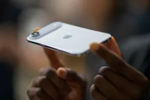 A person holds an Apple iPhone Air during Apple's event at the Steve Jobs Theater on the Apple Park campus in Cupertino, California, on September 9, 2025. Nic Image credit: Getty Images
