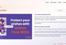 UK Startup, Adeus, Launches Platform to Prevent Tampering and Loss of Wills Adeus True Wills Image source: www.adeuslife.com