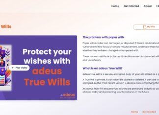 UK Startup, Adeus, Launches Platform to Prevent Tampering and Loss of Wills Adeus True Wills Image source: www.adeuslife.com