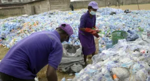 A waste recycling plant in NigeriaImage source: Bizwatch Nigeria