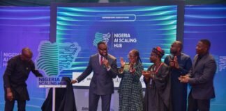 Nigeria Launches NAISH Accelerator and Scaling Hub for AI Minister of Communications, Innovation and Digital Economy, Dr Bosun Tijani and other dignitaries at the launching of the Nigeria AI Scaling Hub, NAISH Image source: (https://www.linkedin.com/posts/nigeria-ai-scaling-hub-naish_naish-saidchallenge-aifordevelopment-activity-7477262151360077824-PelP?utm_source=share&utm_medium=member_android&rcm=ACoAAEkg3p4Bp4pvtSgYfEJH83lhWsLaLOZdEhQ)